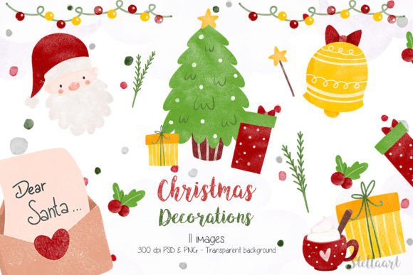 Download Watercolor Christmas Decorations - Decoration Collection