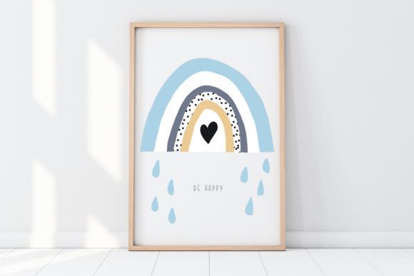 Download Nursery Wall Art - Be Happy Cute Wall Art - Happy Collection