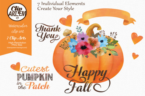 Download Happy Fall Pumpkin 7 Clip Art - Happy Collection