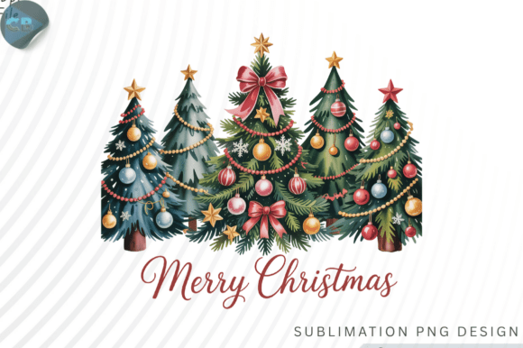 Download Watercolor Merry Christmas Tree PNG Desi - Premium Resources
