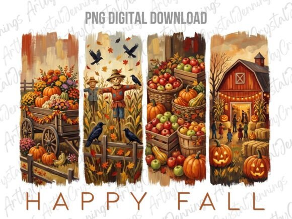Download Happy Fall Autumn Brushstroke PNG - Happy Collection